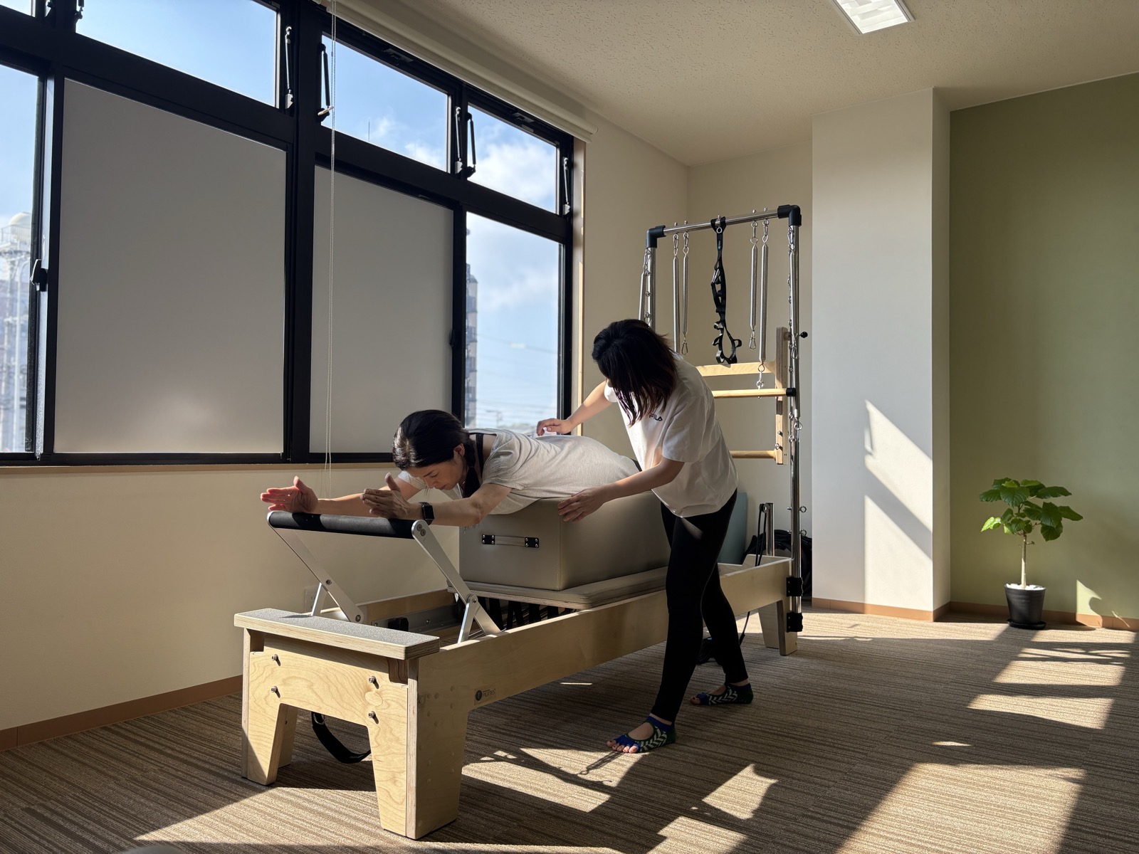 リフォーマーでのパーソナルレッスン